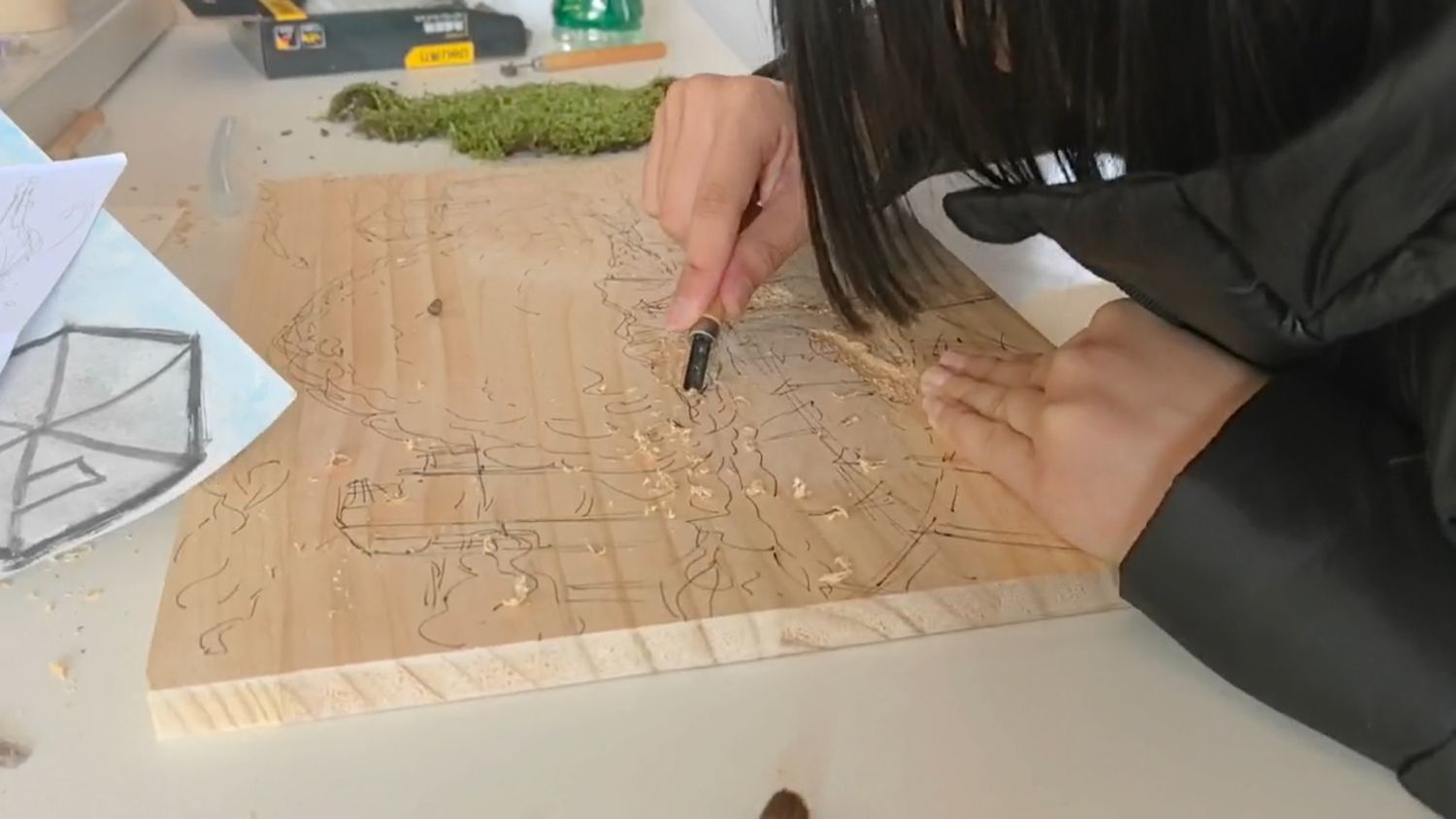 Pyrography in the craft workshop