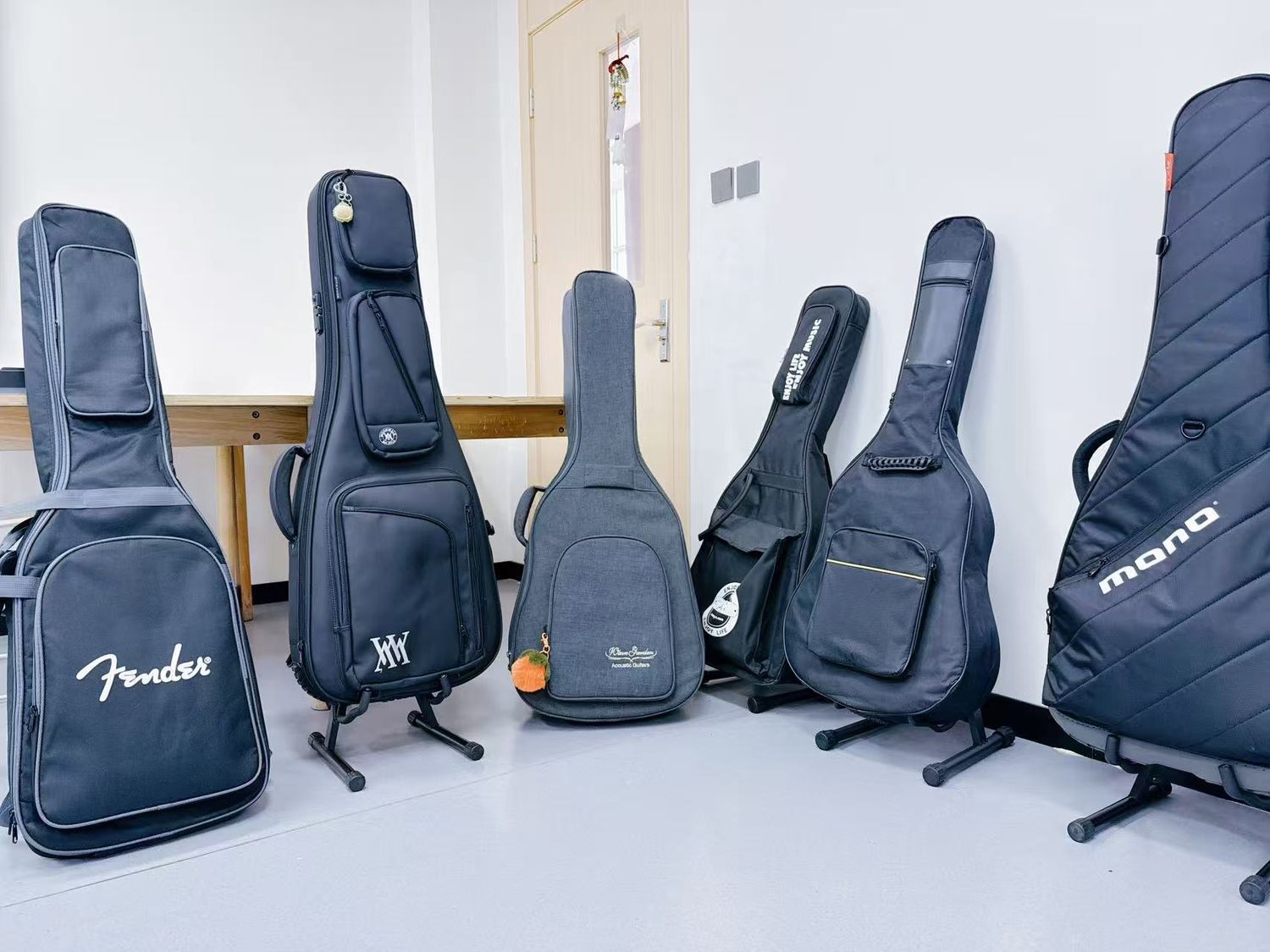 Instruments ready for rehearsal