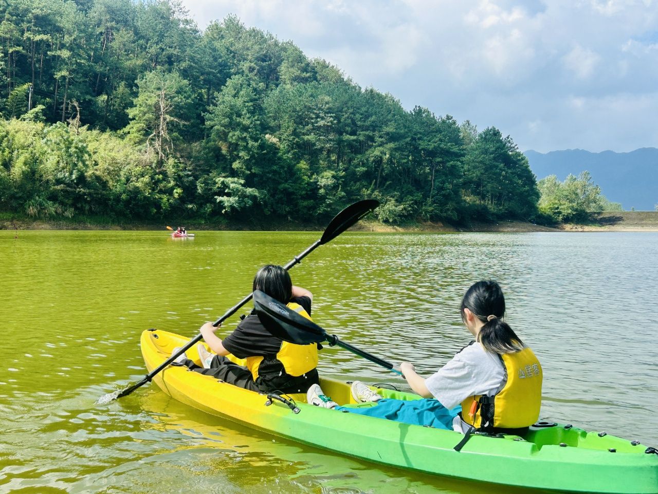 Kayaking on the outdoor education camp